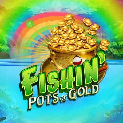 Fishin Pots Of Gold by Gameburger Studios, showcased at wolfscasino.nl – game logo