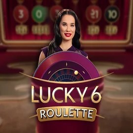 Official Live Casino logo: Lucky 6 Roulette by Pragmatic Play at Wolf Casino